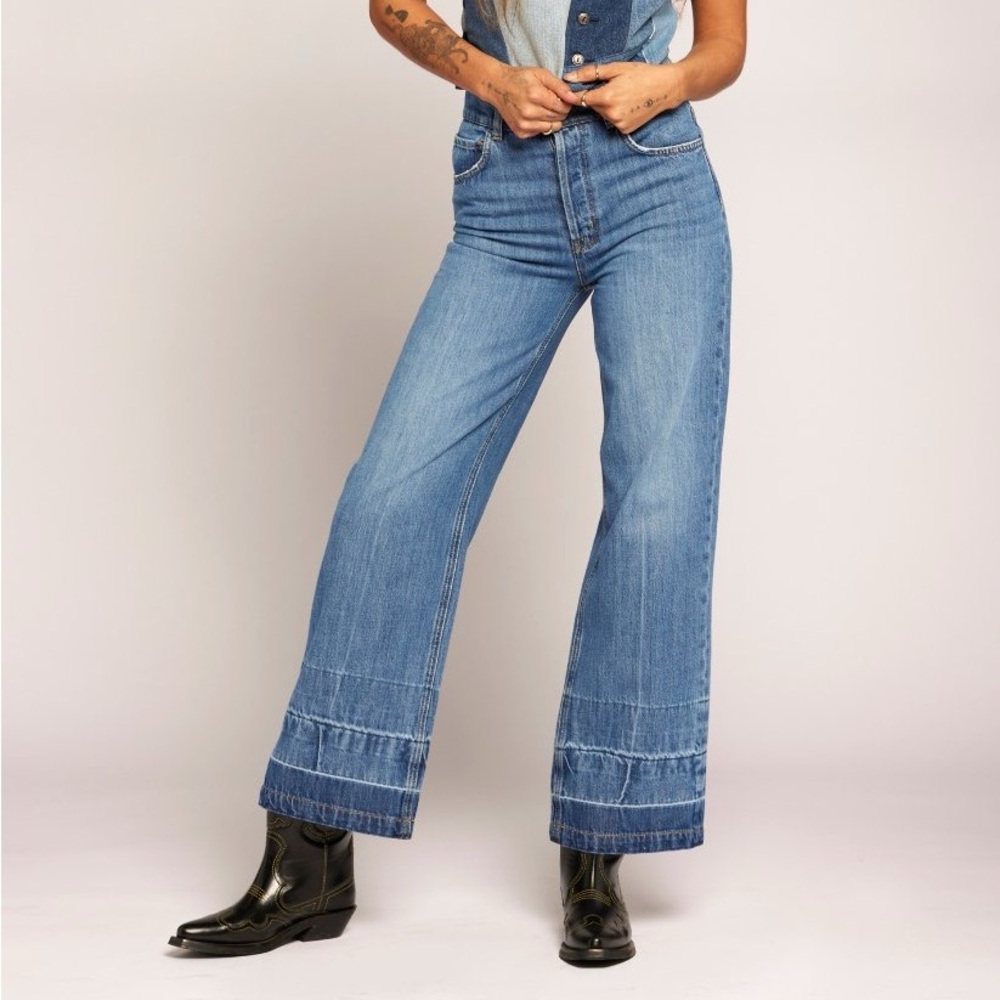 Current/Elliot THE NAVIGATOR WIDE LEG JEAN 25